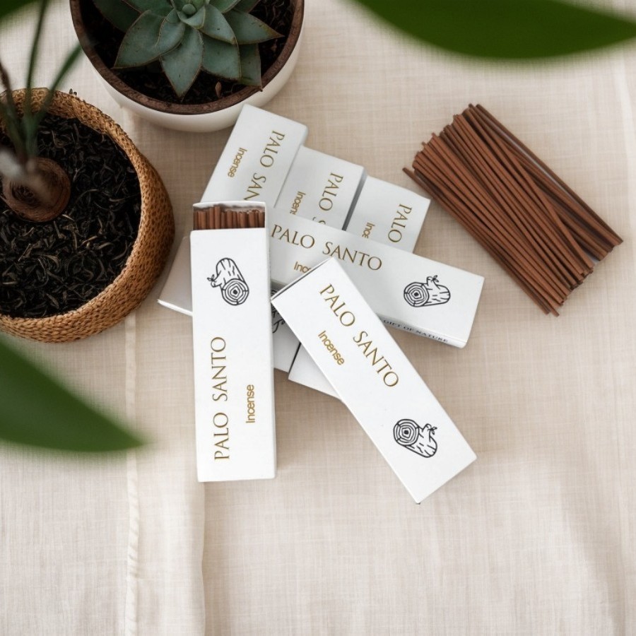 Home Fragrance Sale - 10箱/50箱 卸売大量販売 天然パロサントインセンススティック 12cm ホワイトセージコーヒーの香り ホームフレグランス用