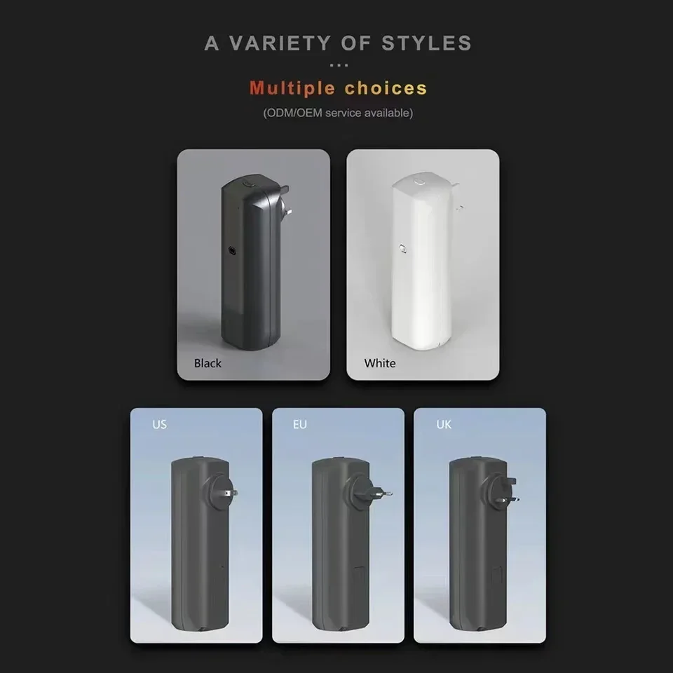 Home Fragrance Verbena - 壁掛け式プラグインエッセンシャルオイルディフューザー、フレグランス、香り、空気清浄機、Bluetoothアプリ制御付き、家庭用、オフィス用