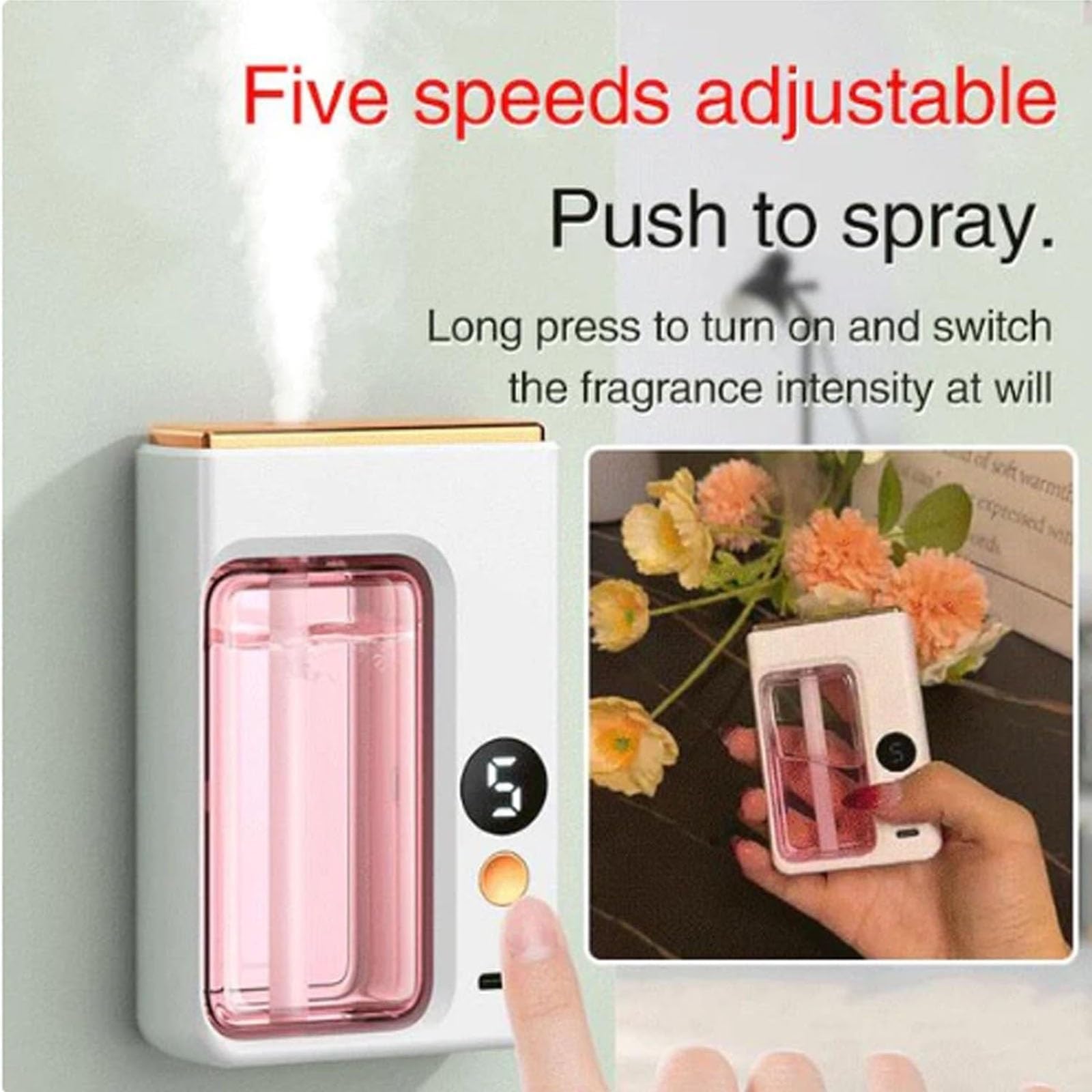 アロマセラピーディフューザー ワイヤレス 壁掛け式 ポータブ - Home Fragrance Us のレビューと価格