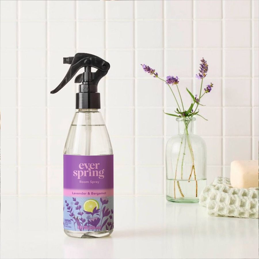 8 fl oz ラベンダー＆ベルガモットルームスプレー、室内 - Home Fragrance Bergamot のレビューと価格