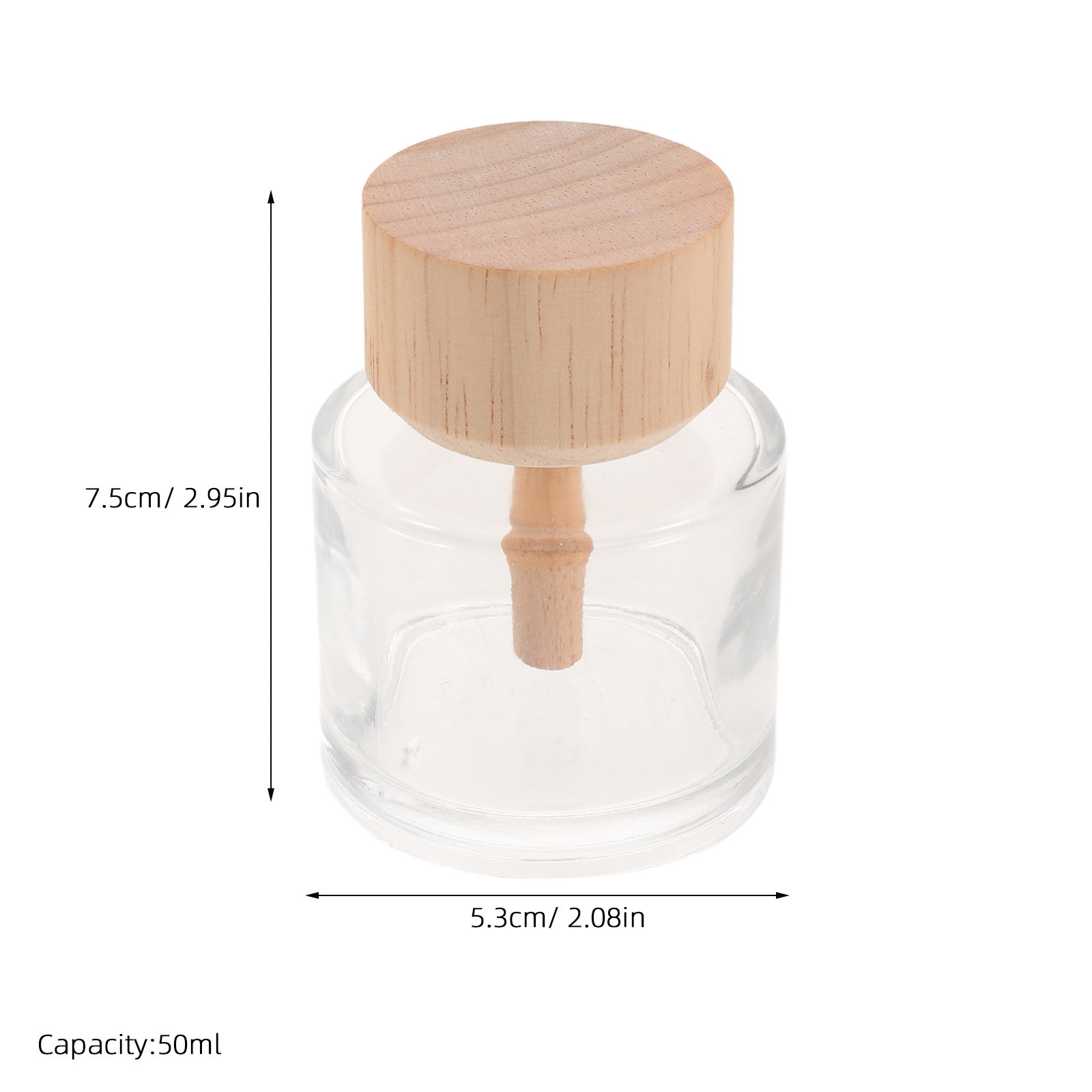 2個入りクリアガラス製リードディフューザーボトル、詰め替え可 - Home Fragrance Us のレビューと価格